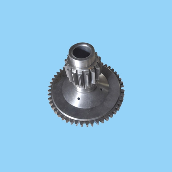 Crawling gear double gear shaft