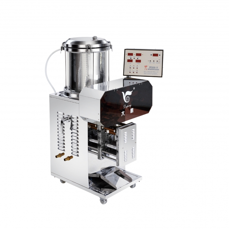 Electric frying micro pressure cycle two frying packaging machine series DP2000-1XR (1+1 type)